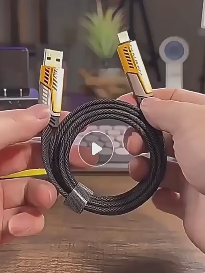 4 In 1 Multi USB PD Charging Cable (Type-C To C, C To Lightening, USB To C, USB To Lightening)